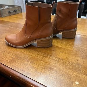 Camel Slit Top Boots